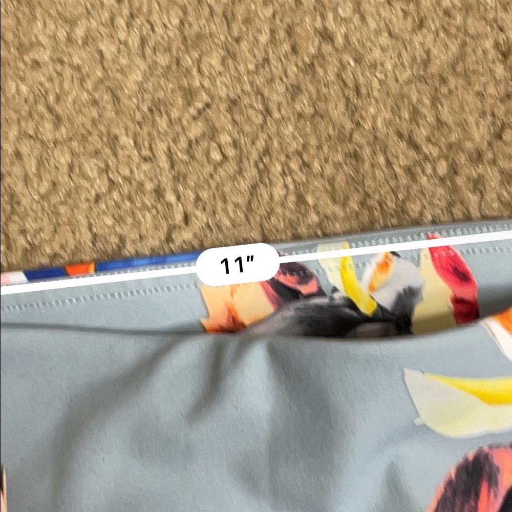 Athleta baby blue floral high rise leggings - Picture 4 of 6